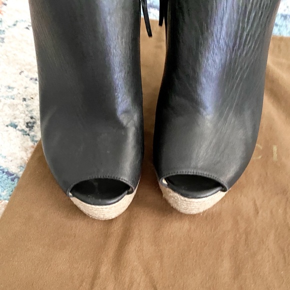 Gucci leather platform espadrille sandals 37 - Picture 11 of 12